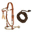 Pool's bosal bridle with horsehair reins