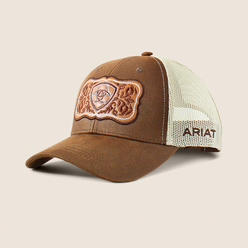 Ariat casquette floral leather patch pour dames