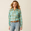 Ariat roping plaid western shirt for women