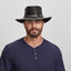 American hat makers Cyclone | Mens Leather Cowboy Hat