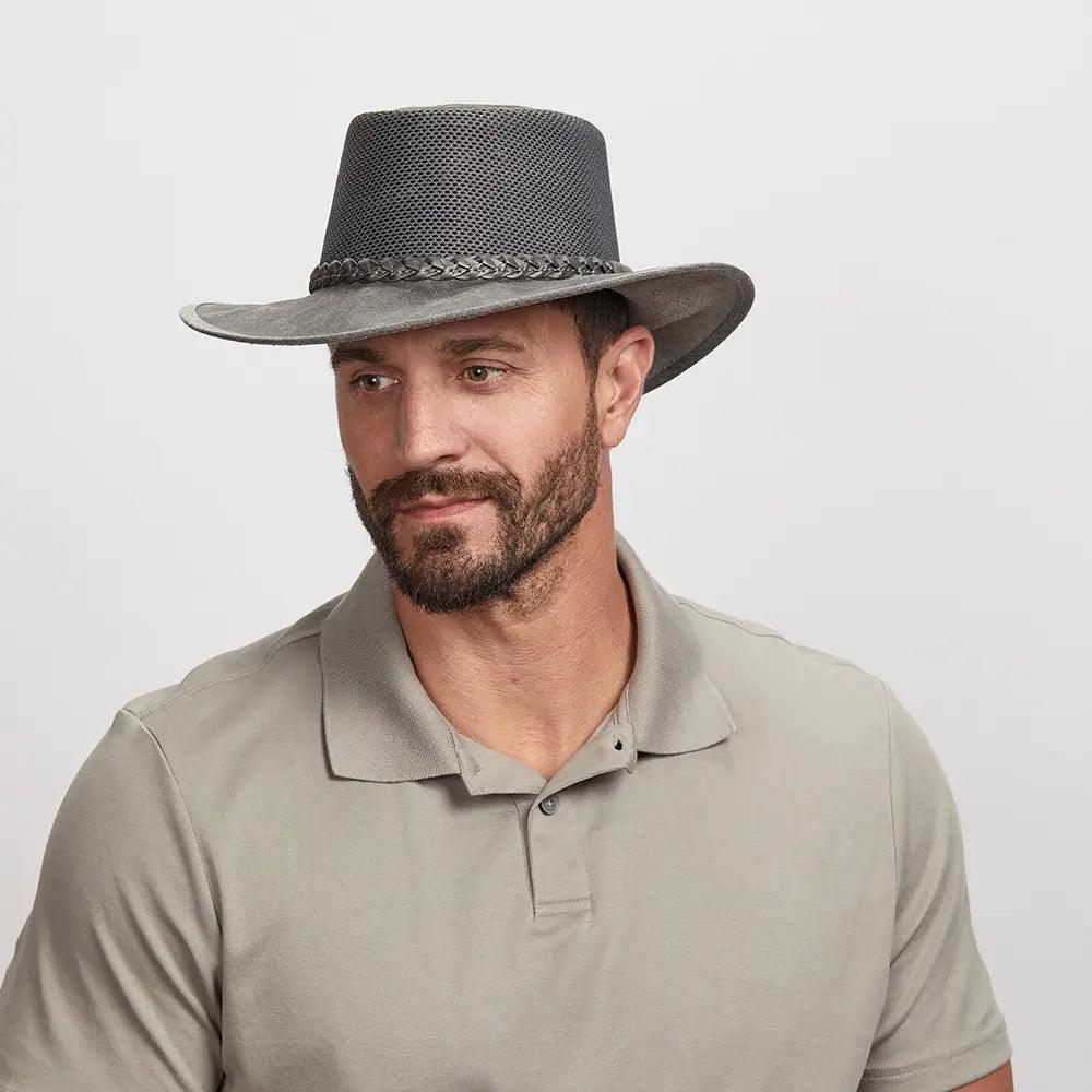 American hat makers Breeze | Sonnenhut mit breiter Krempe für Herren