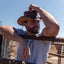 American hat makers Cyclone | Mens Leather Cowboy Hat