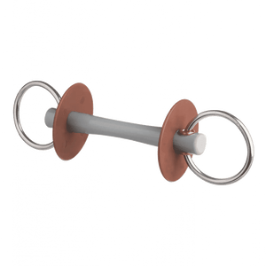 Beris loose ring snaffle bit with comfort bar, ring 6 cm, soft Beris