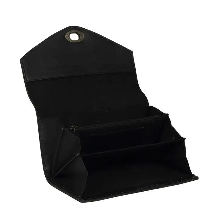 Portefeuille en cuir de vachette