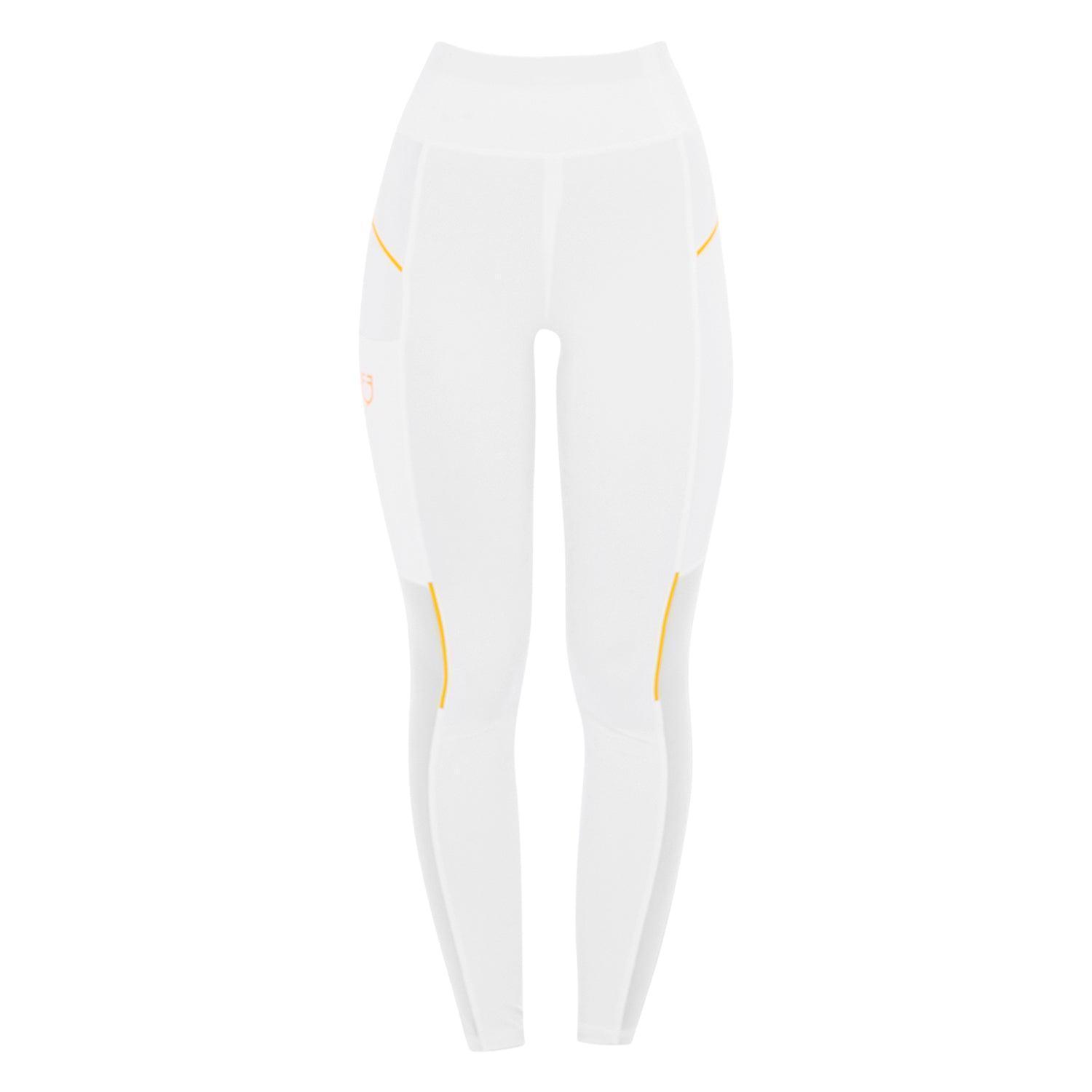 Equestro women's slim fit leggings micro mesh inserts - HorseworldEU